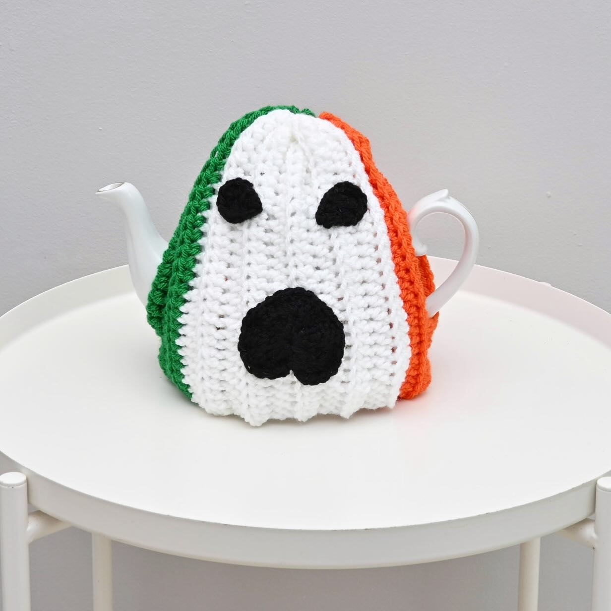 Edit: sold out!
My Tea-J Próvaí tea cosy will be available on the 25th of June at 11 in aid of @gazagobragh.
With all of the horrors in the world it is important that each of us does what we can to help, however that may look. I am delighted to continue my partnership with Gaza Go Bragh, an amazing organisation dedicated to providing essential aid in Gaza.
My tea cosy is based on the iconic balaclava worn by @dj_provai of @kneecap32 as well as the band’s logo and is designed to pay homage towards the fight for equality and fairness.
Every cent from the sale of my exclusive handmade Tea-J Próvaí tea cosy will be donated directly to Gaza Go Bragh support their efforts. I am hoping to sell 8 tea cosies at €25 so that I can sponsor another water truck which will deliver 4000 litres of water to Gaza.
Why Gaza Go Bragh?
Gaza Go Bragh provides relief for those affected by the ongoing human rights crisis in Gaza. Their valuable services include distributing cash assistance, securing clean water supplies, offering shelter through tents and aiding in the safe evacuation of vulnerable individuals.
How You Can Help
By purchasing one of my tea cosies, you are not only making a political and social statement in your home but also donating to a wonderful organisation. Here’s how you can get involved:
1. Purchase a Tea Cosy: Every cent of your €25 purchase will be donated to Gaza Go Bragh.
2. Spread the Word: Share this initiative with your friends and family.
3. Stay Connected: Follow me and Gaza Go Bragh on social media to receive updates on how your contributions are making an impact.
Let’s come together to create a ripple of kindness and compassion. With every cup of tea, know that you are bringing light and hope to someone far away who is facing unimaginable challenges.
Please join me in supporting Gaza Go Bragh and let’s celebrate love, joy and humanity.
Saoirse don Phalaistín!
#handmadeinireland #irishcrafts #veganbusiness