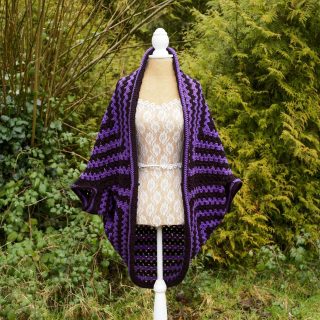 My Bean Sidhe Hug Shrug cardigan. ๐ป
It is a handmade crocheted cardigan featuring bold shades of purple and black (my favourite colours).
The Bean Sidhe is a prominent figure in Irish folklore. The dark shades of black and purple symbolise her mournful cries and ghostly appearance as well as the mystical elements of Irish mythology and folkore.
The cardigan is made with a blend of chunky stitches and is edged with a boarder on the main body and sleeves. The edging on the main body has a slight outward curve.
It can be styled a number of ways as a jumper can fit under the sleeves for chillier days and it can easily be worn in warmer weather too.
The cardigan is designed to be an oversized fit and has a boho feel to it. Whatever way you choose to style my Bean Sidhe cardigan, it will feel like a hug.
#handmadeinireland #irishdesign #irishcrafts #irishfolklore #cosystyle