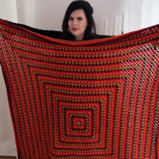 My Samhain blanket is huge!
Celebrate the best season snuggled up in this cosy handmade blanket.
#irishcrafts #irishdesign #handmade #samhain