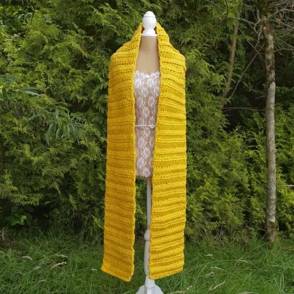 Mustard Scarf - Irish Crafts - Image 2